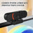 L58 1080P HD USB Webcam for Computer Built-in Microphone Autofocus Camera with Privacy Cover - Black  /  Orange - 3