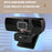 L57 Computer USB Webcam with Privacy Cover 4K HD Auto Focus Camera for Conference Live Streaming - Black - 4