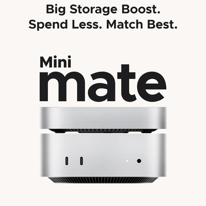 ORICO M4PRO MiniMate 1TB Desktop Hard Drive External SSD 40Gbps Read Write Speed for Windows  /  Linux  /  Mac  /  HarmonyOS  /  Android - White  /  UK Plug - 3