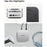 ORICO M4PRO MiniMate 2TB Desktop Hard Drive External SSD 40Gbps Read Write Speed for Windows  /  Linux  /  Mac  /  HarmonyOS - White  /  UK Plug - 2