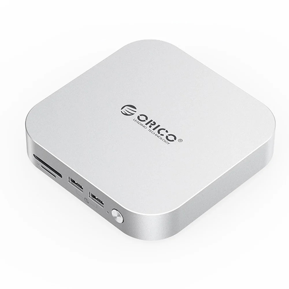 ORICO-M4Ultra 40Gbps 4TB MiniMate Desktop Expansion SSD Portable Solid State Drive with 360° Ventilation Holes - White  /  UK Plug - 1