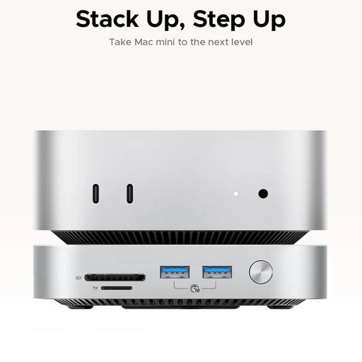 ORICO-M4Ultra 40Gbps 4TB MiniMate Desktop Expansion SSD Portable Solid State Drive with 360° Ventilation Holes - White  /  UK Plug - 2