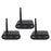 MEASY AU2410R2 802.11a / n 2.4GHz Wireless Audio Transmitter 100m Range Receiver Set (1 Transmitter + 1 Receiver ) Dual-End Volume Control - 1
