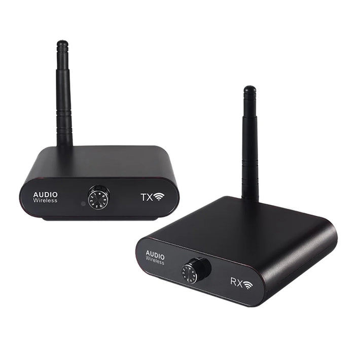 MEASY AU2410R2 802.11a / n 2.4GHz Wireless Audio Transmitter 100m Range Receiver Set (1 Transmitter + 1 Receiver ) Dual-End Volume Control - 2