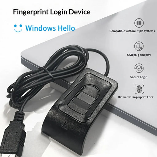 Biometric Fingerprint Login USB Reader Device for Windows Hello Quick Login Scanner Module - USB Interface - 2