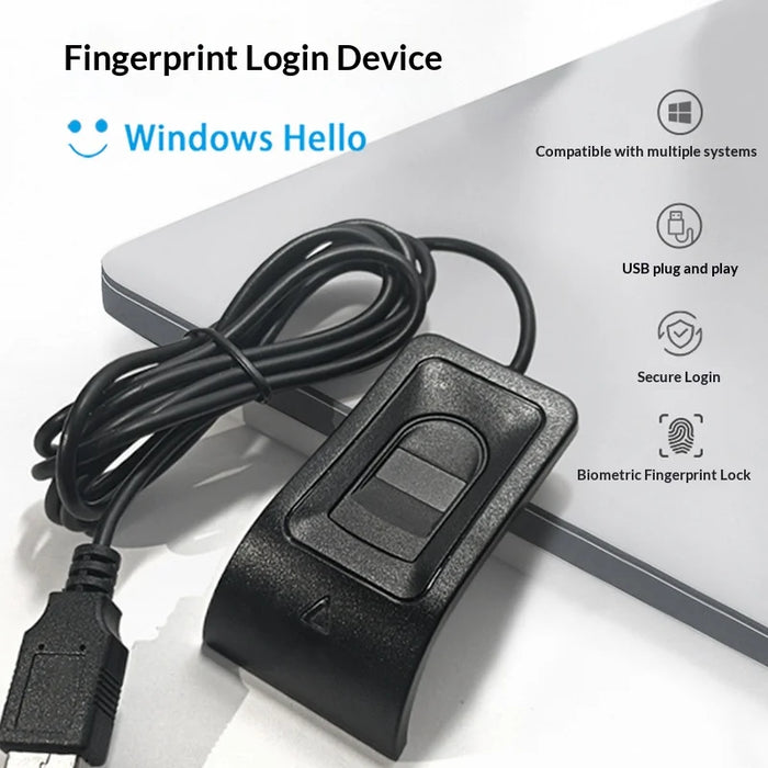 Biometric Fingerprint Login USB Reader Device for Windows Hello Quick Login Scanner Module - USB Interface - 2