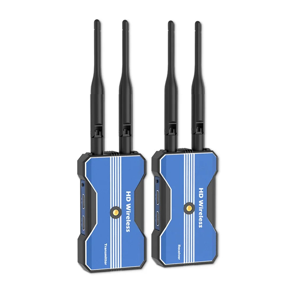 GT-HDWL500D 500m 1080P HD Wireless Transmitter and Receiver Set for Photography Live Streaming, with 2 Batteries + Charger - 1