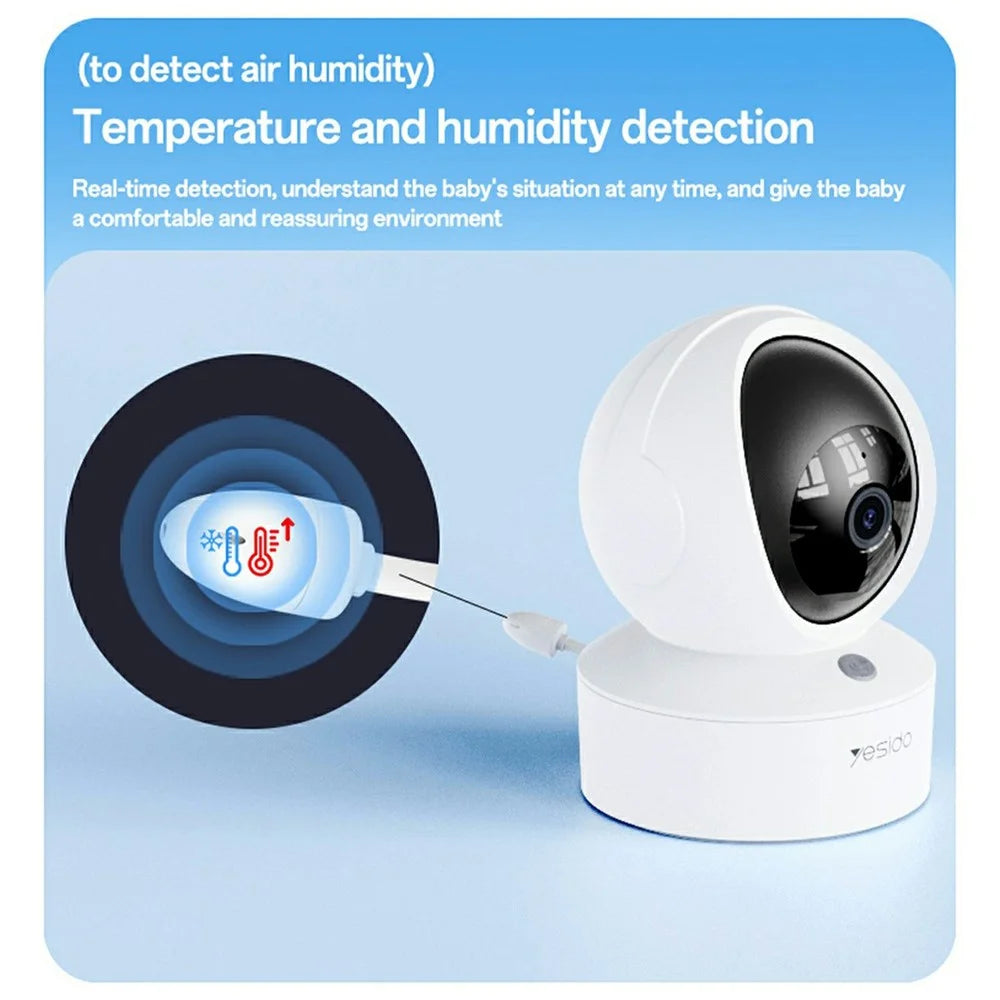 YESIDO KM28 Baby Monitor Camera 2.4G+WiFi 1080P HD Video Camera with Night Vision - EU Plug - 7