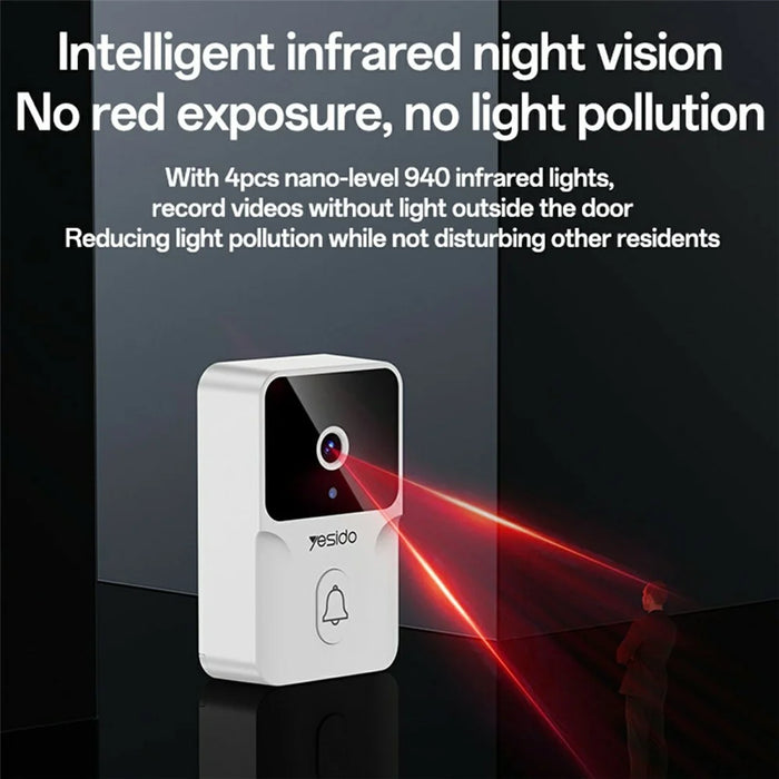 YESIDO KM27 2.4G Wireless Video Doorbell with Visual Two-Way Chat  /  Night Vision for Home - 6
