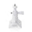 For CCTV Camera 360 Degree Rotatable Pole Mount Bracket with 1/4 Inch Universal Screw Hole Security Camera Clamp Stand - White - 2