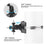 For CCTV Camera 360 Degree Rotatable Pole Mount Bracket with 1/4 Inch Universal Screw Hole Security Camera Clamp Stand - White - 5