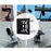 Security Camera Holder Pole Clamp Bracket 360 Degree Adjustable Steel Mounting Stand - Black - 2