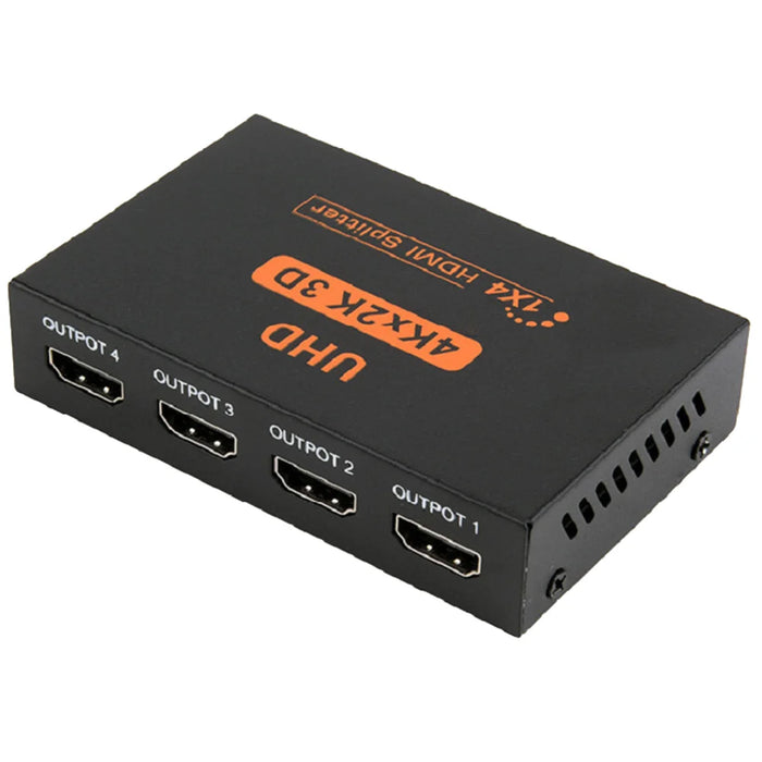 1 In 4 Out HD Splitter 4K 3D HD Adapter for PC/DVD/TV Box Video Distributor High Definition Amplifier - US Plug - 1