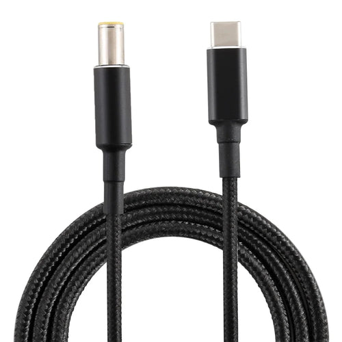 PD 100W 7.9 x 5.0mm Male to Type-C Male Nylon Braided Power Cord 1.8m - 1