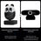 L59D 4K HD Dual Lens Camera Auto Focus Computer Webcam with Remote Control for Video Calls - White - 6
