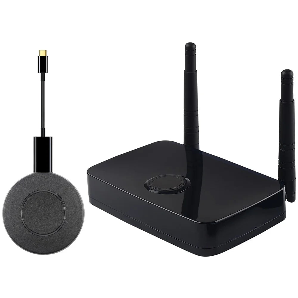 MEASY AM1810 Type-C Wireless HD Display Dongle 100m 1080P Transmitter Receiver for PC TV - EU Plug - 1