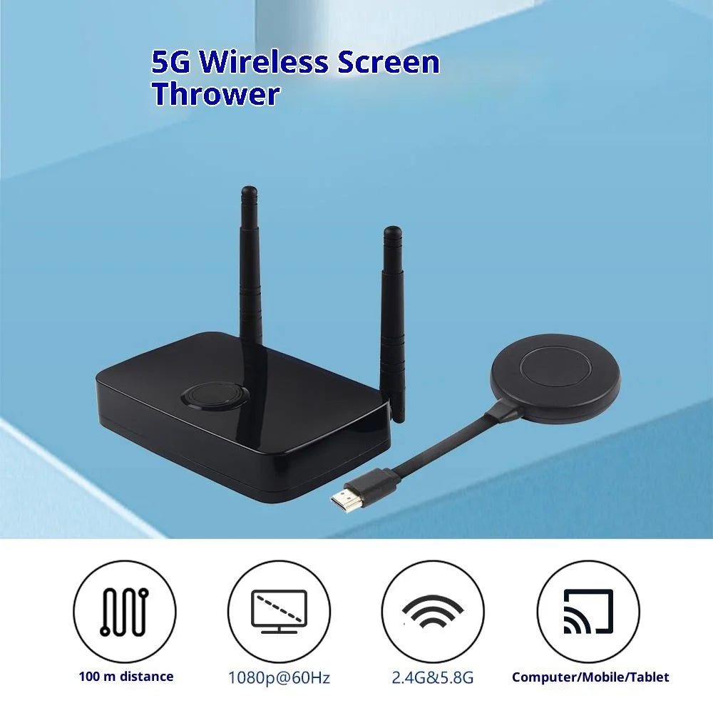 MEASY AM1810 Type-C Wireless HD Display Dongle 100m 1080P Transmitter Receiver for PC TV - EU Plug - 3