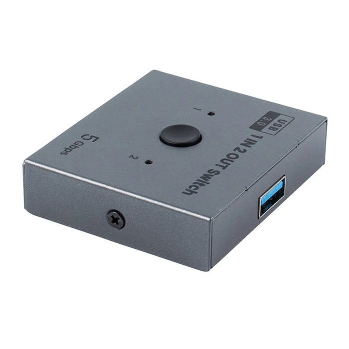 LKU3A USB 3.0 Switch 1 Input 2 Output 5Gbps Bidirectional KVM Switcher for Mouse Keyboard Hard Drive - 2