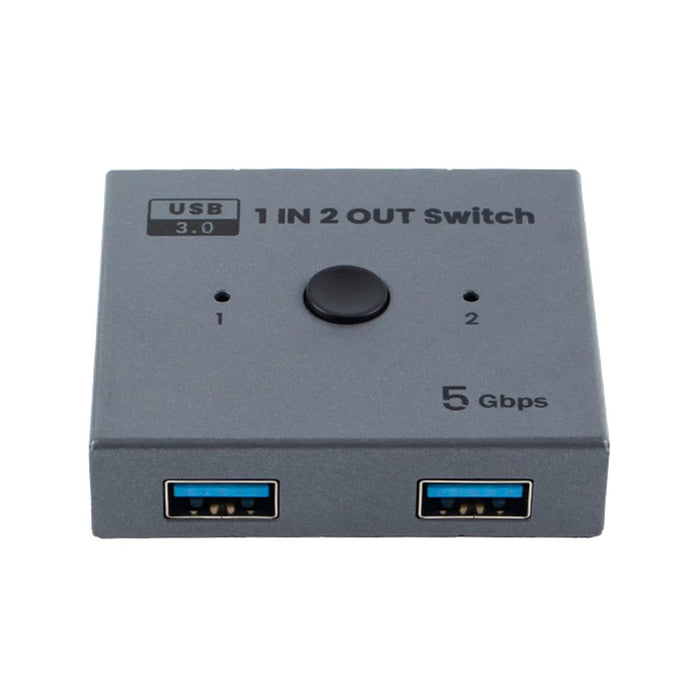 LKU3A USB 3.0 Switch 1 Input 2 Output 5Gbps Bidirectional KVM Switcher for Mouse Keyboard Hard Drive - 3