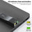 TOOCKI Type-C USB 2.0 Ethernet Adapter 100Mbps Driver Free LED Ethernet Converter for Laptop Switch - Black  / USB - 4