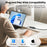 TOOCKI Type-C USB 2.0 Ethernet Adapter 100Mbps Driver Free LED Ethernet Converter for Laptop Switch - Black  / USB - 7