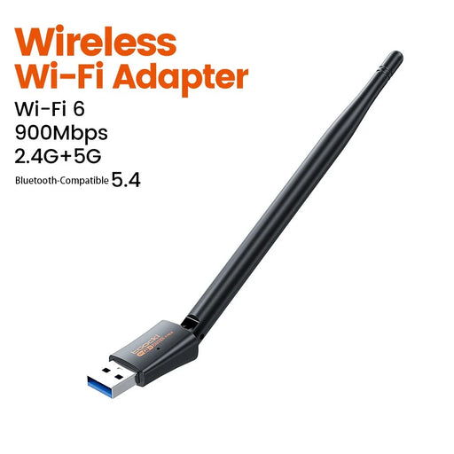 TOOCKI TB07 900Mbps USB WiFi 6 Adapter Bluetooth-compatible 5.4 Driver-Free Wireless Network Card with High Gain Antena - 2