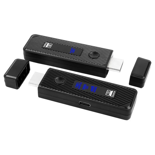 LKD9T / D9R 60m Wireless HD Extender 1080P Transmitter Receiver Kit for PC TV Projector - Black - 1