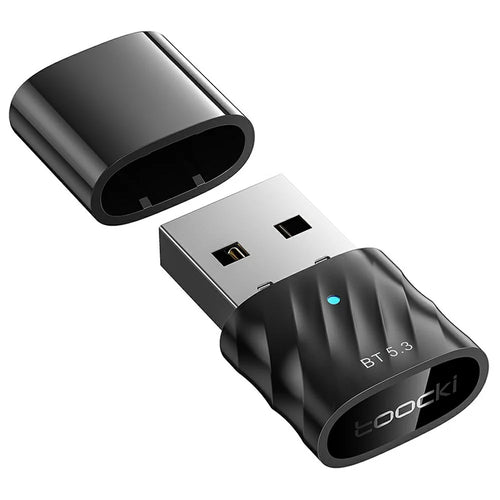 TOOCKI TQ-BT03A USB Bluetooth-compatible 5.3 Adapter 20M Range 7 Devices Connect Wireless Adapter for PC Laptop - 1