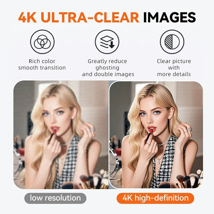 L60 4K USB Webcam Driver Free Auto Focus Camera with Remote Control High Definition Cam for Meeting Streaming - Silver - 3