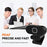L60 4K USB Webcam Driver Free Auto Focus Camera with Remote Control High Definition Cam for Meeting Streaming - Silver - 4