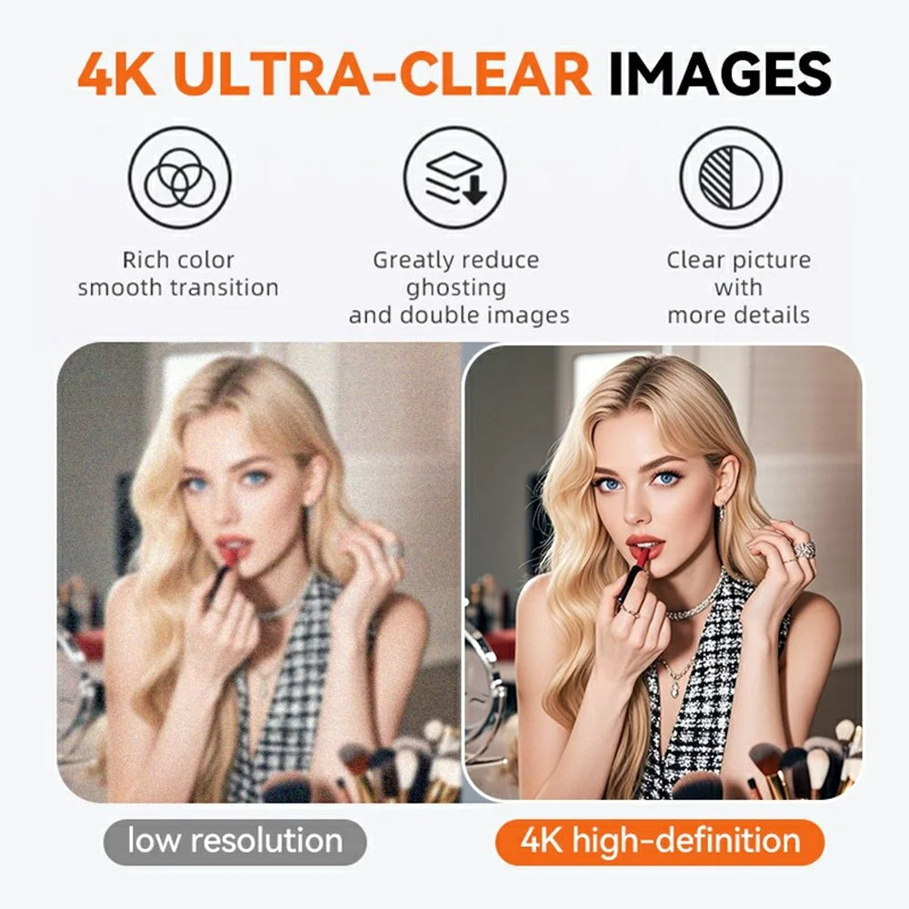 L60 4K USB Webcam Driver Free Auto Focus Camera High Definition Cam for Meeting Streaming - Silver - 3