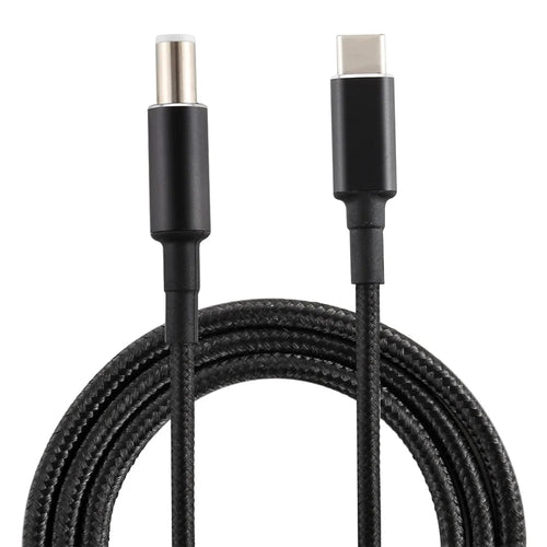 PD 100W 7.4 x 0.6mm Male to Type-C Male Nylon Braided Power Cable for Dell Laptop 1.8m - 1