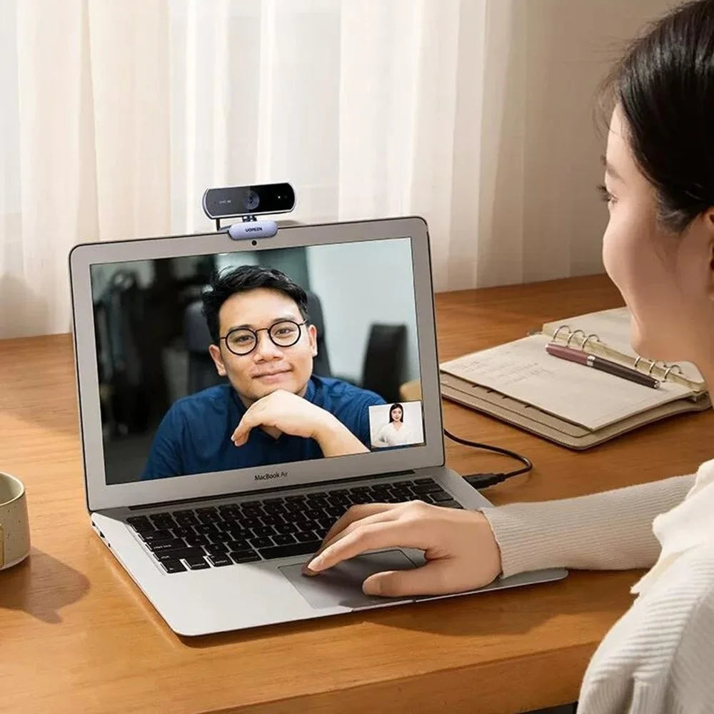 UGREEN CM831-65381 USB 2.0 4K HD Webcam 8MP Dual Microphone Auto Focus Camera for Video Conference Online Class - 6
