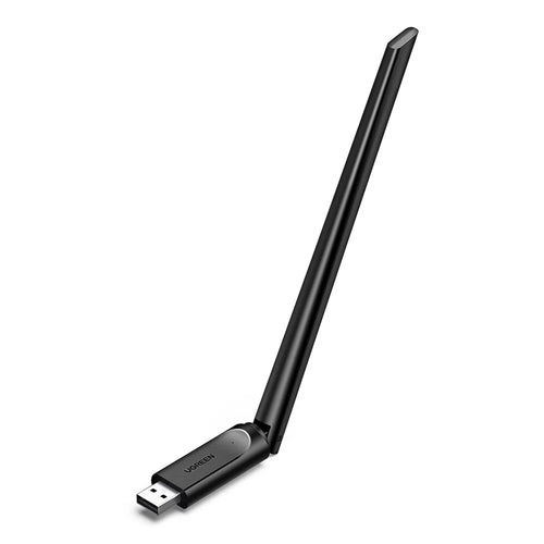 UGREEN CM763-35265 AX900 USB WiFi6 Adapter Dual Band 2.4G / 5G Wireless Network Card with 6dBi External Antenna - Black - 1