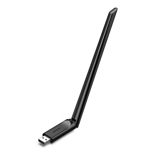 UGREEN CM763-35265 AX900 USB WiFi6 Adapter Dual Band 2.4G / 5G Wireless Network Card with 6dBi External Antenna - Black - 1