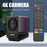 L43B Dual Lens 4K Ultra HD USB Webcam Auto Focus Computer Camera with Microphone and Remote Control - Black - 2