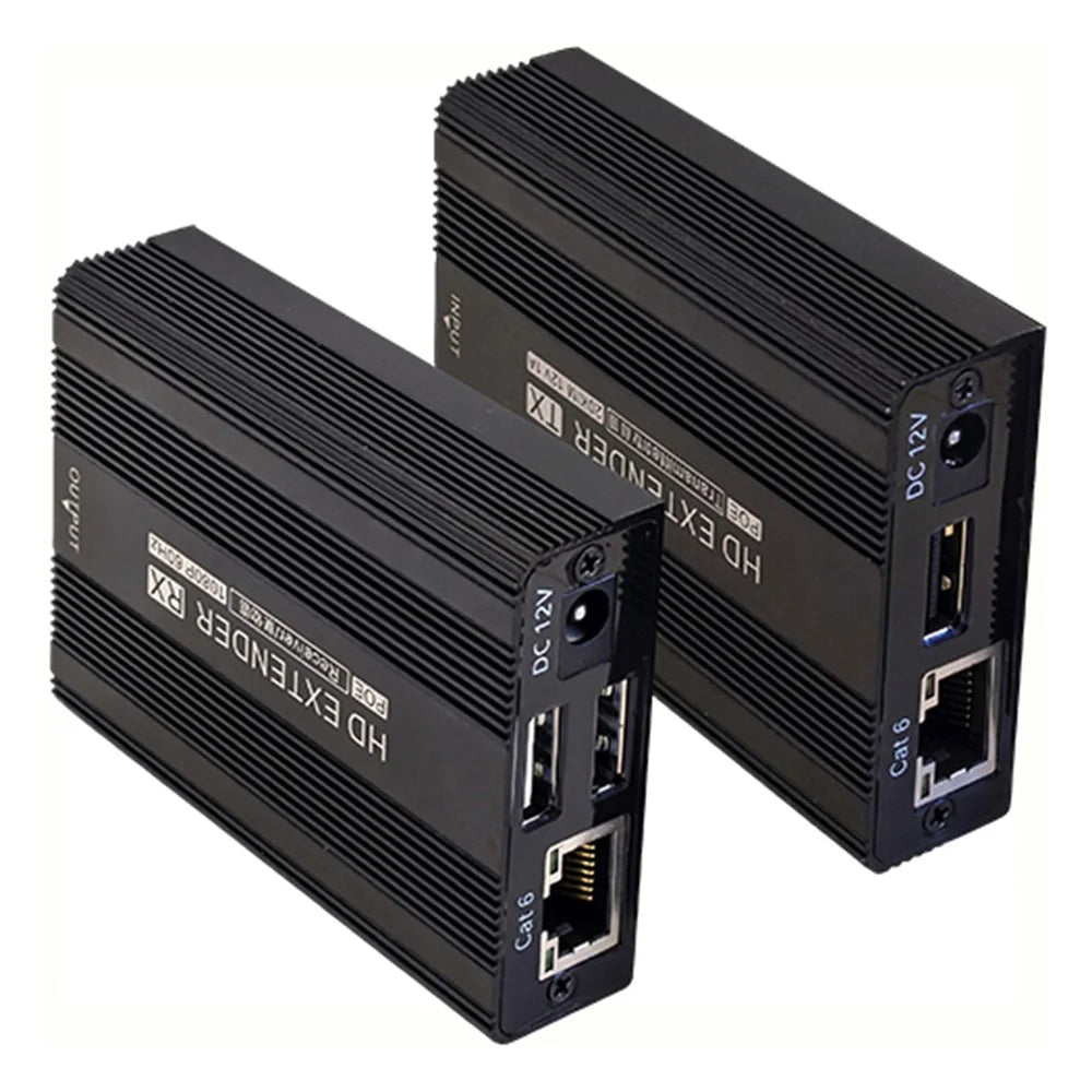 ET1815 150m Ethernet Cable KVM HD Extender for Remote Control (1 Transmitter+1 Receiver) - EU Plug - 1