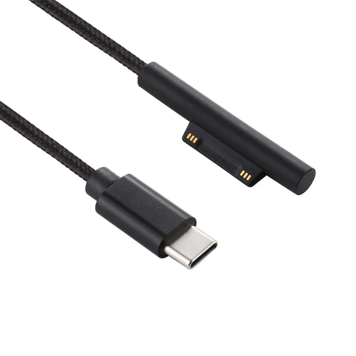 Type-C to 6Pin Nylon Notebook Power Adapter Cable 1.5m for Microsoft Surface Pro 3 / 4 / 5 / 6 - 2