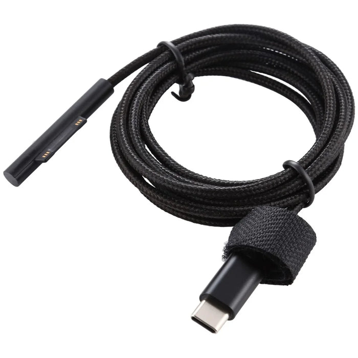 Type-C to 6Pin Nylon Notebook Power Adapter Cable 1.5m for Microsoft Surface Pro 3 / 4 / 5 / 6 - 3