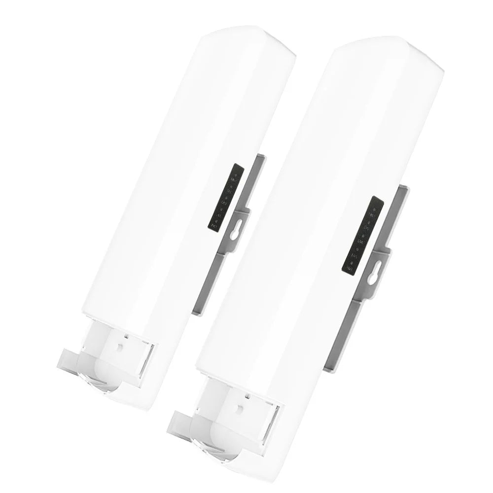 WB5893S 1 Pair 5.8G Wireless Bridge 5km Point to Point 900Mbps IP65 Waterproof Network Bridge for Outdoor Monitoring - US Plug - US Plug - 1