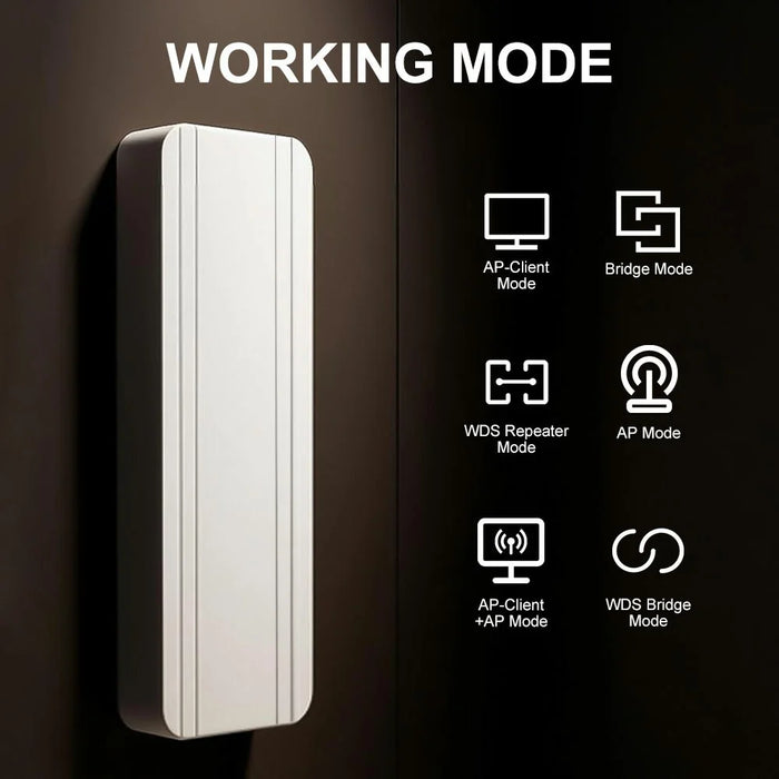 WB5891F 1 Pair Wireless Bridge Point to Point 900Mbps 5km Long Distance Outdoor Gigabit WiFi Repeater Network Bridge - US Plug - 4