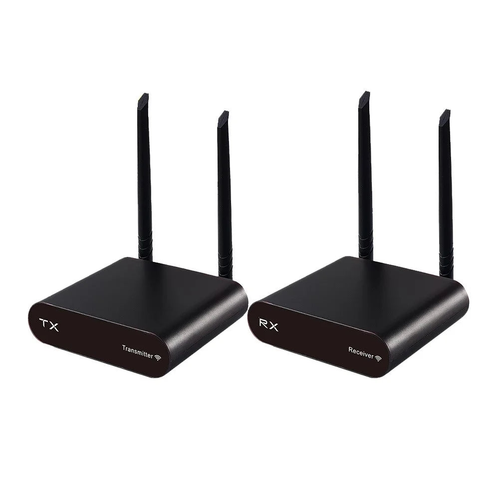 AU680 Wireless Audio Transmitter Receiver Set 590-619MHz 100M Range 10CH for Home Entertainment - EU Plug - 1