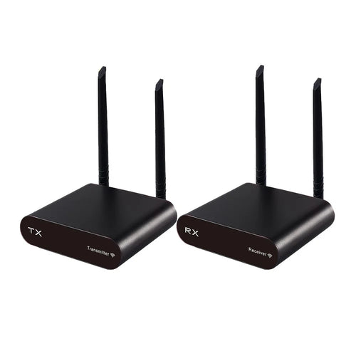 AU680 Wireless Audio Transmitter Receiver Set 590-619MHz 100M Range 10CH for Home Entertainment - EU Plug - 1