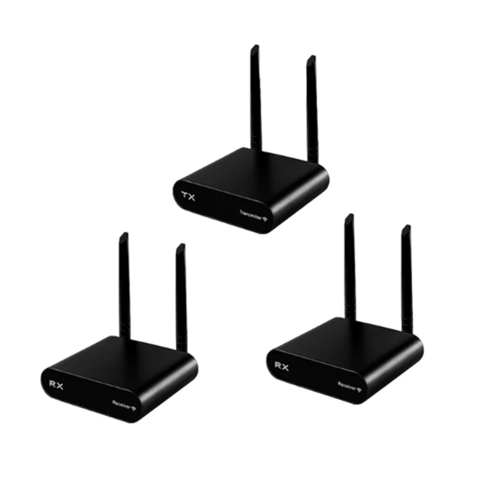 AU680 Wireless Audio Transmitter Receiver Set 590-619MHz 100M Range 10CH for Home Entertainment - EU Plug - 6