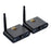 AU5810 5.8G Wireless Audio Transmitter Receiver Set 100M Range 1TX to 10RX Hi-Fi AUX Adapter for Multi-Room - Black - 1