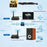 AU5810 5.8G Wireless Audio Transmitter Receiver Set 100M Range 1TX to 10RX Hi-Fi AUX Adapter for Multi-Room - Black - 2