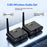 AU5810 5.8G Wireless Audio Transmitter Receiver Set 100M Range 1TX to 10RX Hi-Fi AUX Adapter for Multi-Room - Black - 3