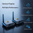 AU5810 5.8G Wireless Audio Transmitter Receiver Set 100M Range 1TX to 10RX Hi-Fi AUX Adapter for Multi-Room - Black - 4