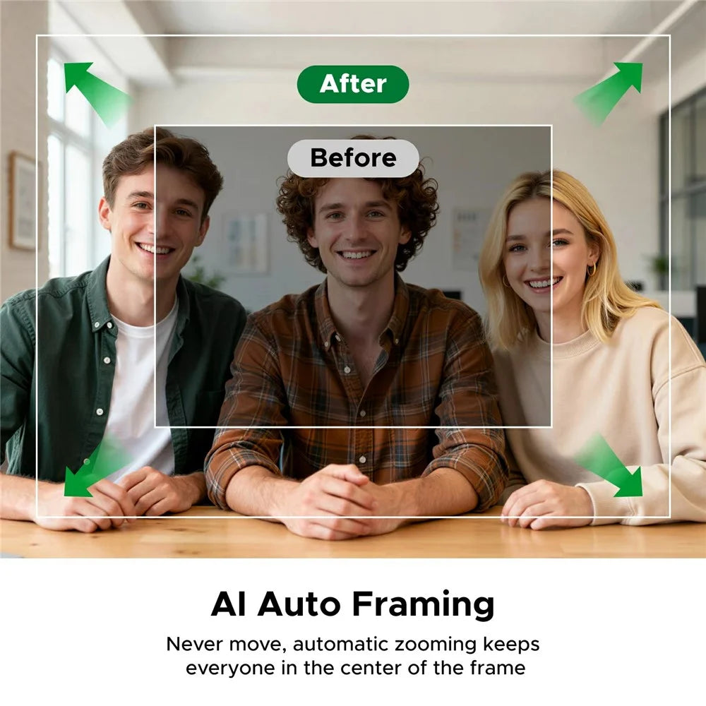 UGREEN CM930 75726 4K AI Auto Tracking Webcam 8MP Auto Focus with Dual Noise-Cancelling Mic for Streaming Gaming - 7