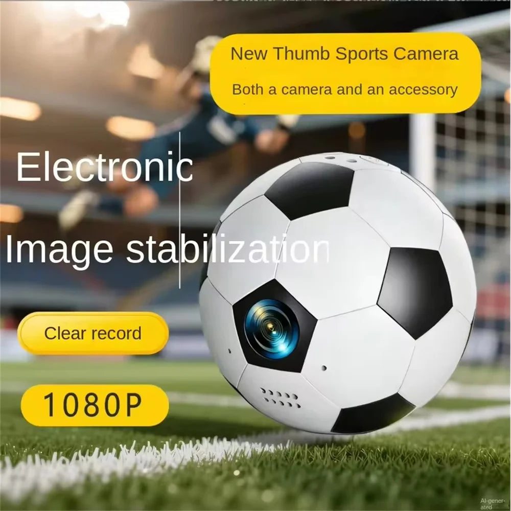 G7 Thumb Camera Mini Soccer Style 1080P HD 130° Wide Angle Wearable Sports Camera - White - 3
